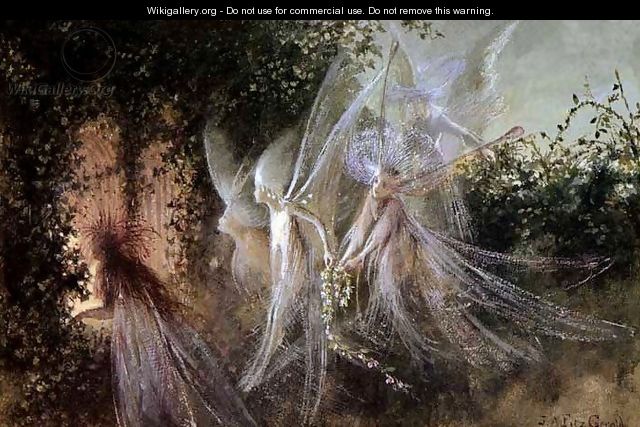 Fairies Looking through a Gothic Arch - John Anster Fitzgerald