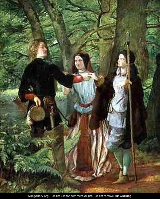The Mock Marriage of Orlando and Rosalind - Walter Howell Deverell