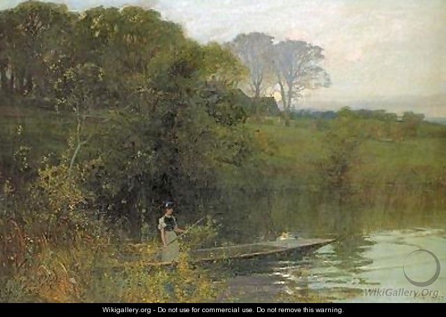 Twilight punting - Sir Alfred East