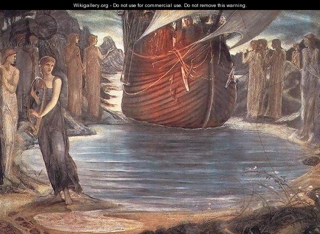 The Sirens (study) - Sir Edward Coley Burne-Jones