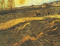 Enclosed Field With Ploughman - Vincent Van Gogh