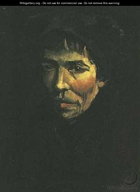 Head Of A Peasant Woman With Dark Cap VI - Vincent Van Gogh