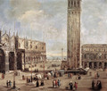 View of the Piazza San Marco from the Procuratie Vecchie 1720 - Antonio Stom