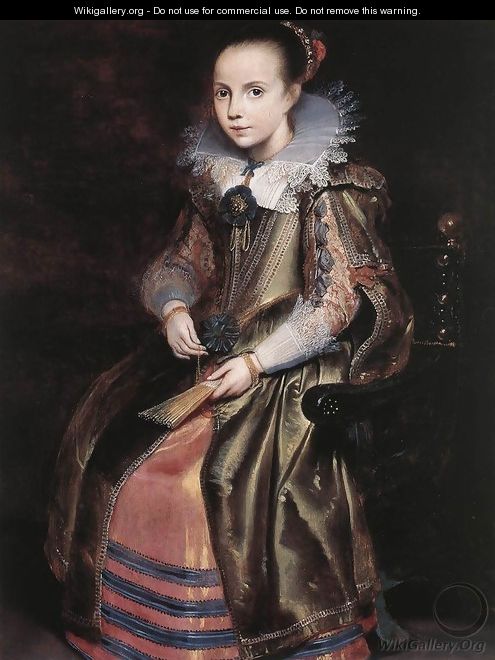 Elisabeth (or Cornelia) Vekemans as a Young Girl c. 1625 - Cornelis De Vos
