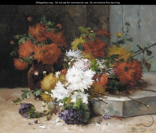 Still Life of Flowers II - Eugene Henri Cauchois