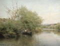 Two Men Rowing on the Seine (Remando en el Sena) - Emilio Sanchez-Perrier