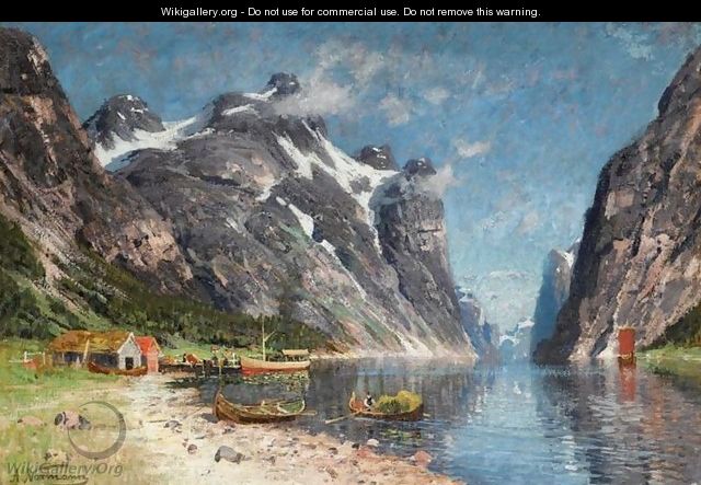 Norwegian Fjord (En Norsk fjord) - Adelsteen Normann