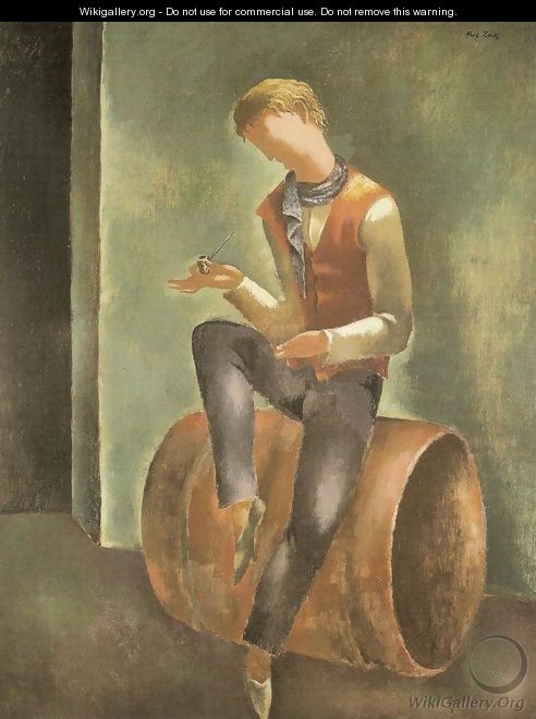 Young Man with Pipe - Eugene Zak