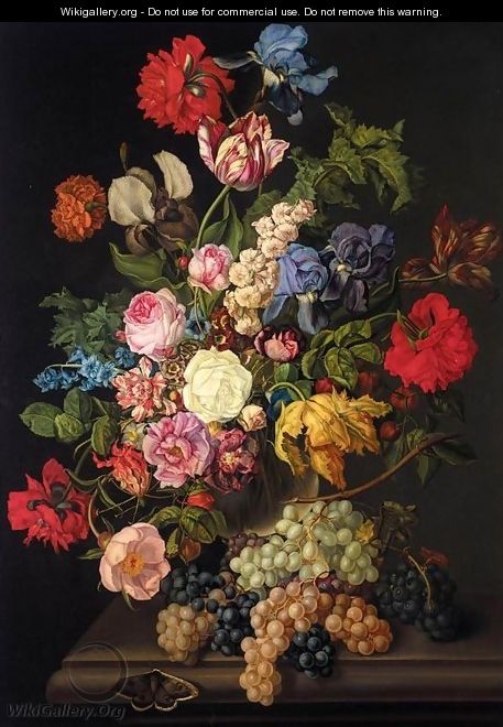 Large Flower Still Life (Grosses Blumenbouquet) - Sebastian Wegmayr