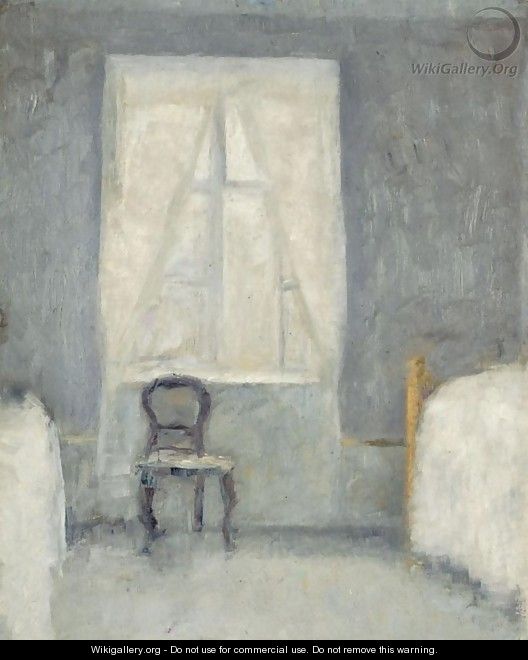 Interior (Sovekammer) - Vilhelm Hammershoi