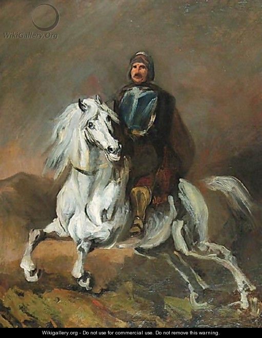 Knight on a White Horse - Piotr Michalowski