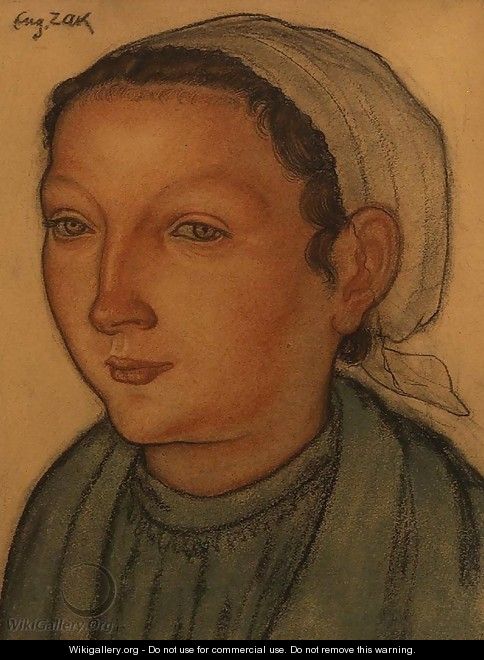 Portrait of a Breton Woman - Eugene Zak