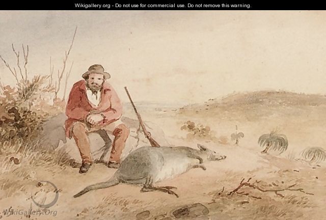 Kangaroo Hunt - Samuel Thomas Gill