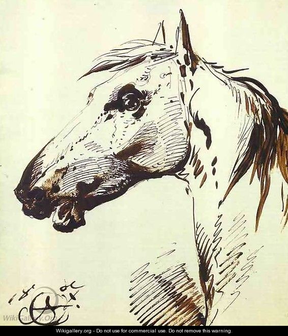 Head of a Horse - Aleksander Orlowski