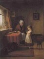 First Sewing Lesson - Frederick Daniel Hardy