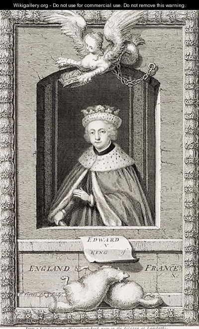 Edward V 1470-83 King of England in 1483, after a portrait in a book, engraved by the artist - George Vertue
