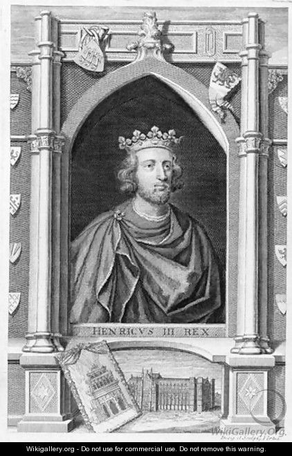 Henry III 1207-72 King of England from 1216, engraved by the artist - George Vertue