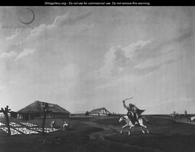 Estancia farm on the River San Pedro, engraved by Maile and Sutherland, 1820 - (after) Vidal, Emeric Essex