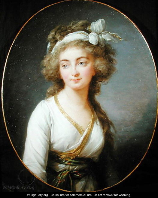 Portrait of Melanie de Rochechouart, Marquise dAumont, Duchesse de Piennes, 1789 - Elisabeth Vigee-Lebrun