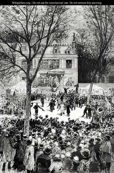 Celebration of the 80th Anniversary of the Birth of Victor Hugo 1802-85 from Le Monde Illustre, 27th July 1881 - Daniel Urrabieta Vierge