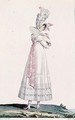 Summer Dress, fashion plate from Incroyables et Merveilleuses, engraved by Georges Jacques Gatine 1773-1831, c.1815 - Horace Vernet