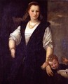 Portrait of a Woman with a Child and a Dog - Paolo Veronese (Caliari)