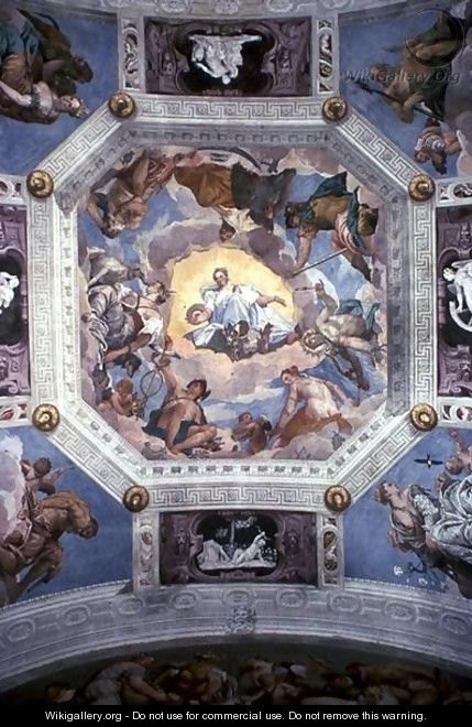 Universal Harmony, or Divine Love, from the ceiling of the Sala di Olimpo, c.1561 - Paolo Veronese (Caliari)
