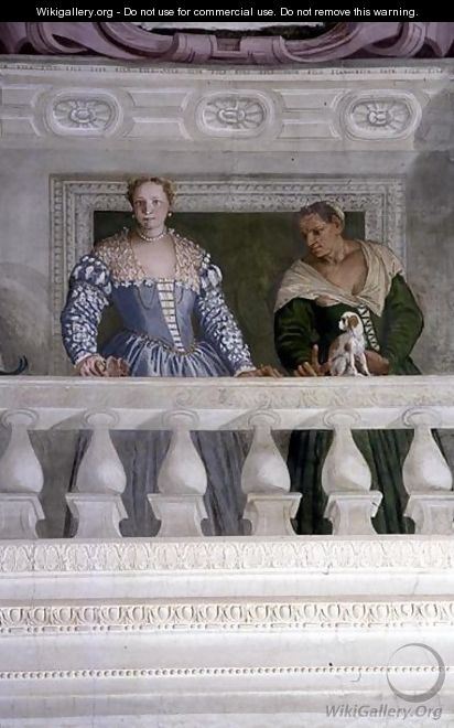 Members of the Barbaro Household, from the Sala di Olimpo, c.1561 - Paolo Veronese (Caliari)