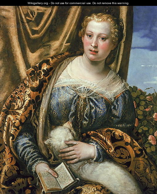 Lady or St. Agnes - Paolo Veronese (Caliari)