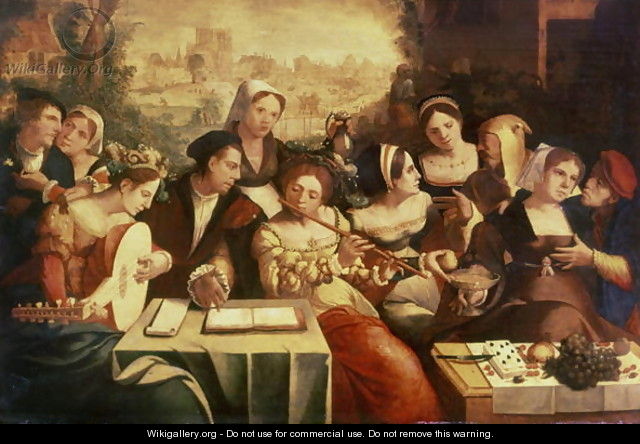 The Prodigal Son Feasting with Harlots - Jan Cornelisz Vermeyen