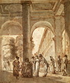 The Palais Royal in 1810 - Carle Vernet
