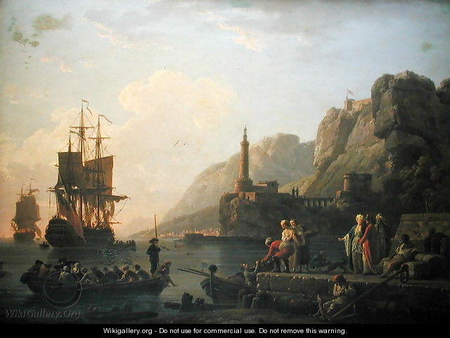 The Harbour - Claude-joseph Vernet