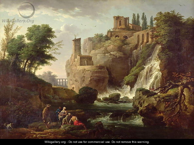The Falls of Tivoli - Claude-joseph Vernet