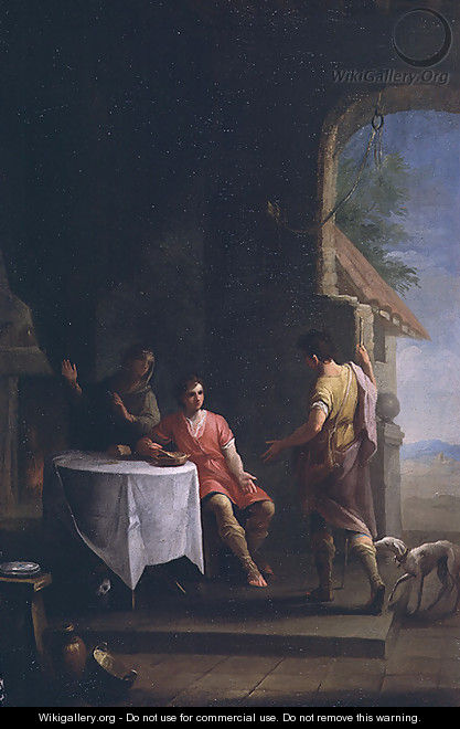 Esau selling his Birthright to Jacob, c.1790-1800 - Zacarias Gonzalez Velazquez