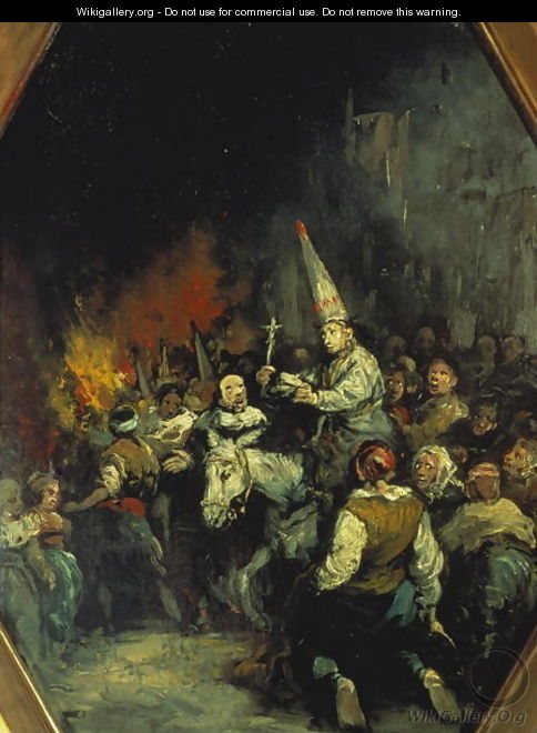Damned by the Inquisition - Eugenio Lucas Velazquez