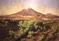 A Small Volcano in Mexican Countryside, 1887 - Jose Maria Velasco