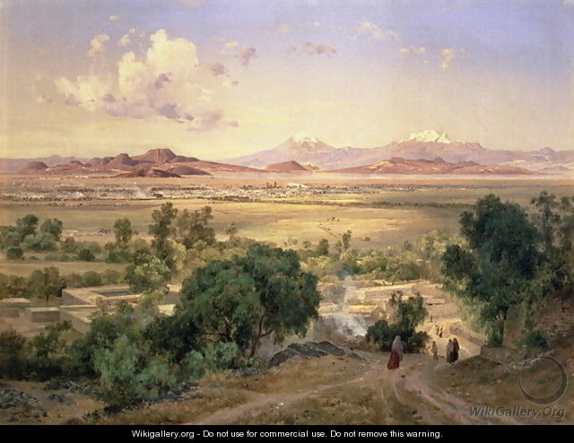 The Valley of Mexico from the Low Ridge of Tacubaya, 1894 - Jose Maria Velasco