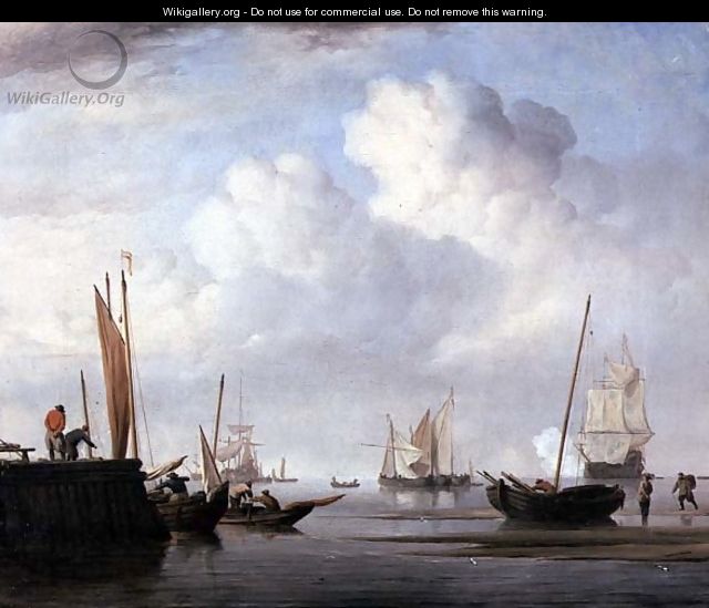 Fishing boats and other sailing vessels - Willem van de, the Younger Velde
