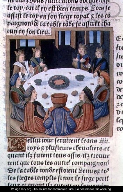 King Arthur and the Knights of the Round Table, from Lancelot du Lac, c.1490 - Antoine Verard