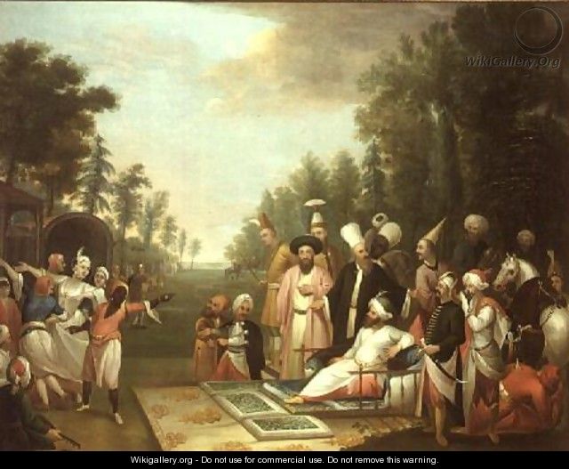 The Turkish Hunting Party, 18th century - Jean Baptiste Vanmour