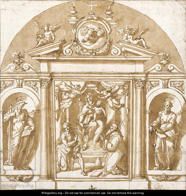 Virgin and saints - Giorgio Vasari