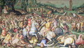The Defeat of the Pisans at the tower of San Vincenzo, from the Salone dei Cinquecento, 1569 - Giorgio Vasari