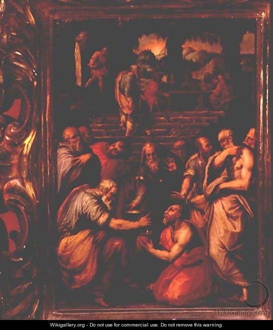 The Prophet Elisha cleansing Naaman, 1560-70 - Giorgio Vasari