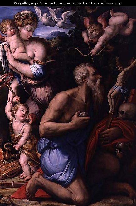 The Temptation of St. Jerome - Giorgio Vasari