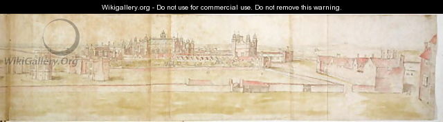 Hampton Court Palace from the North, from The Panorama of London, c.1544 3 - Anthonis van den Wyngaerde