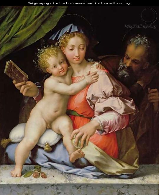 The Holy Family - Perino del Vaga (Pietro Bonaccors)