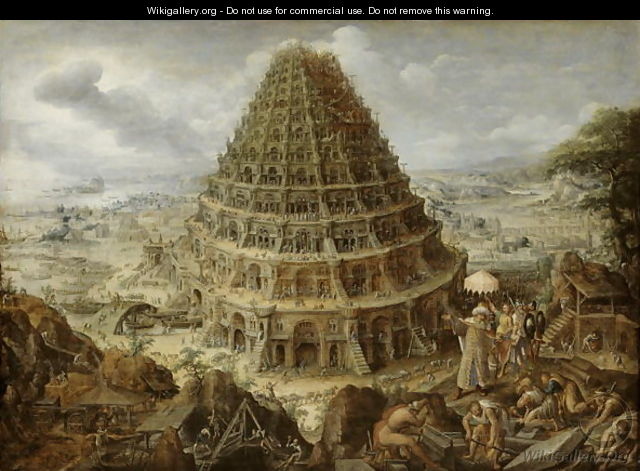 The Building of the Tower of Babel, 1595 - Marten Van Valckenborch I