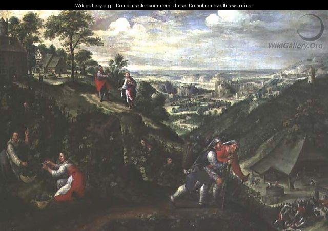 Parable of the Labourers in the Vineyard, c.1580-90 - Marten Van Valckenborch I