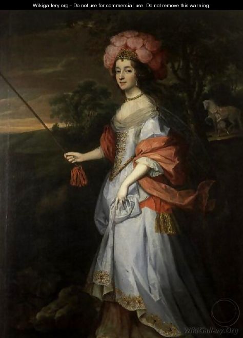 A Lady in Masquerade Costume, c.1679 - John Michael Wright