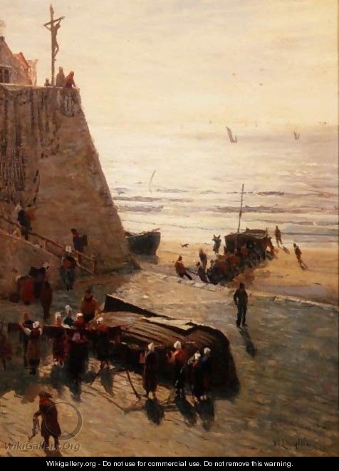 Drying the Nets - William Lionel Wyllie